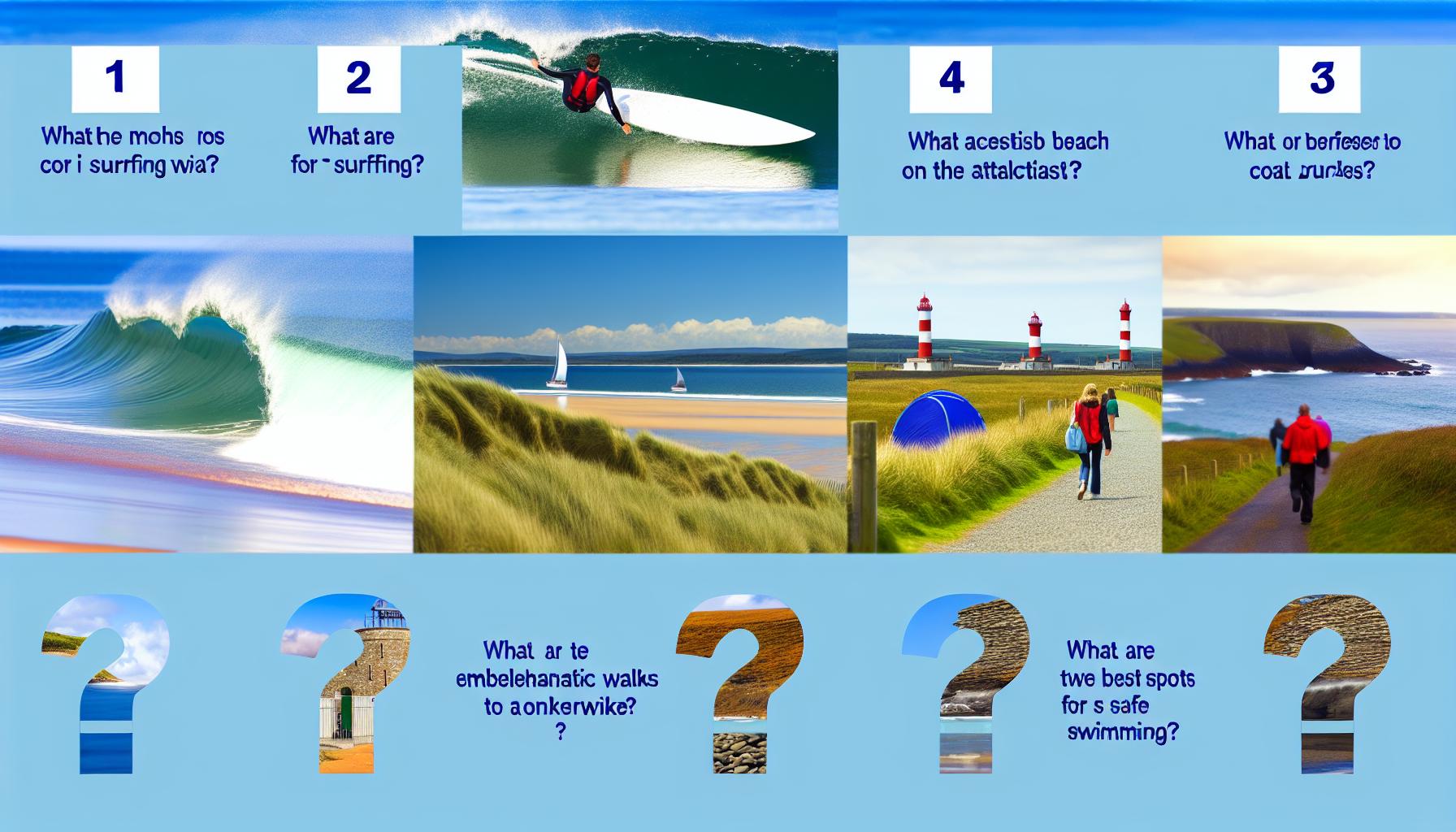 Surfing on the Atlantic coast