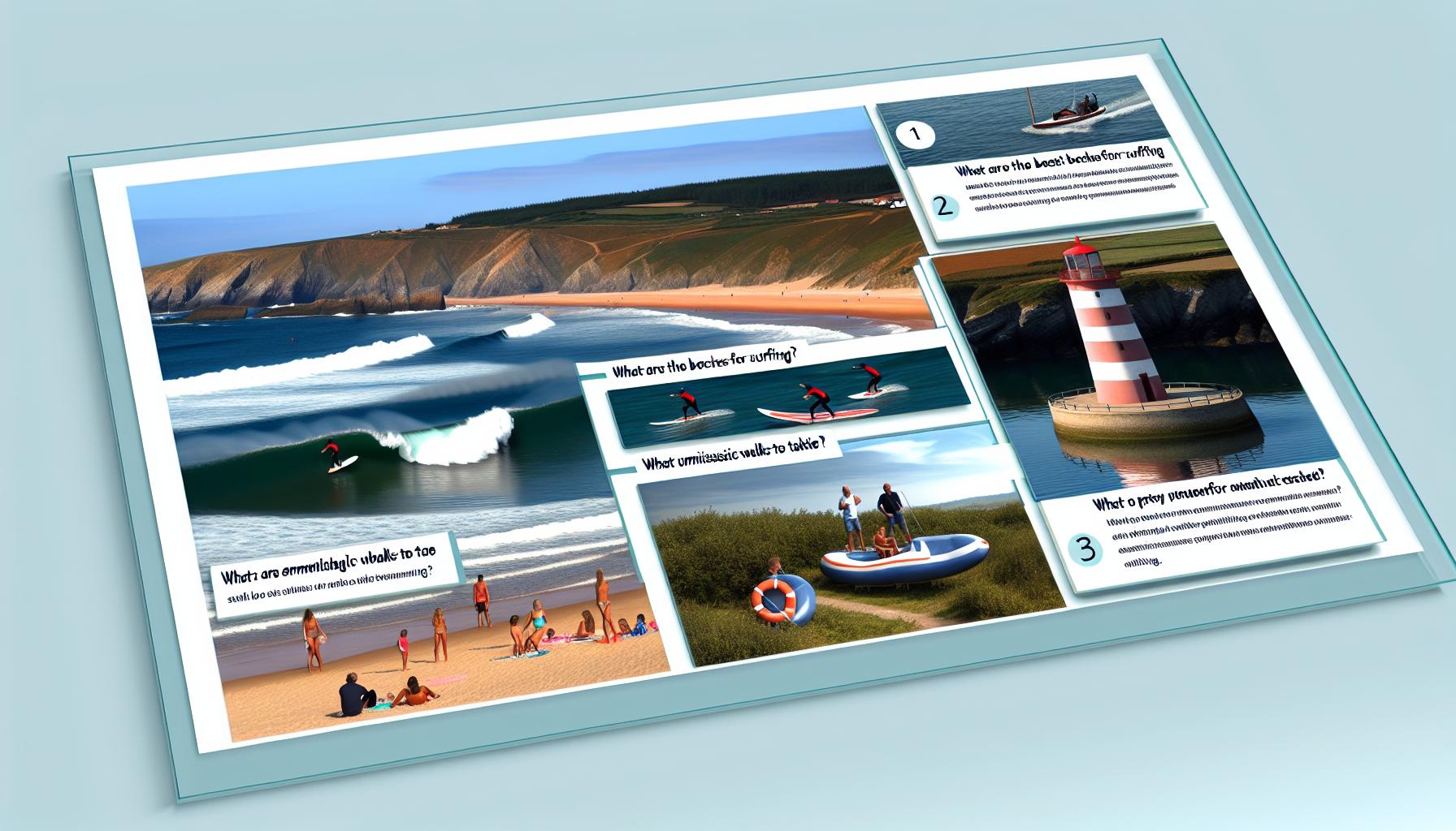 Sailing boat on the Atlantic coast