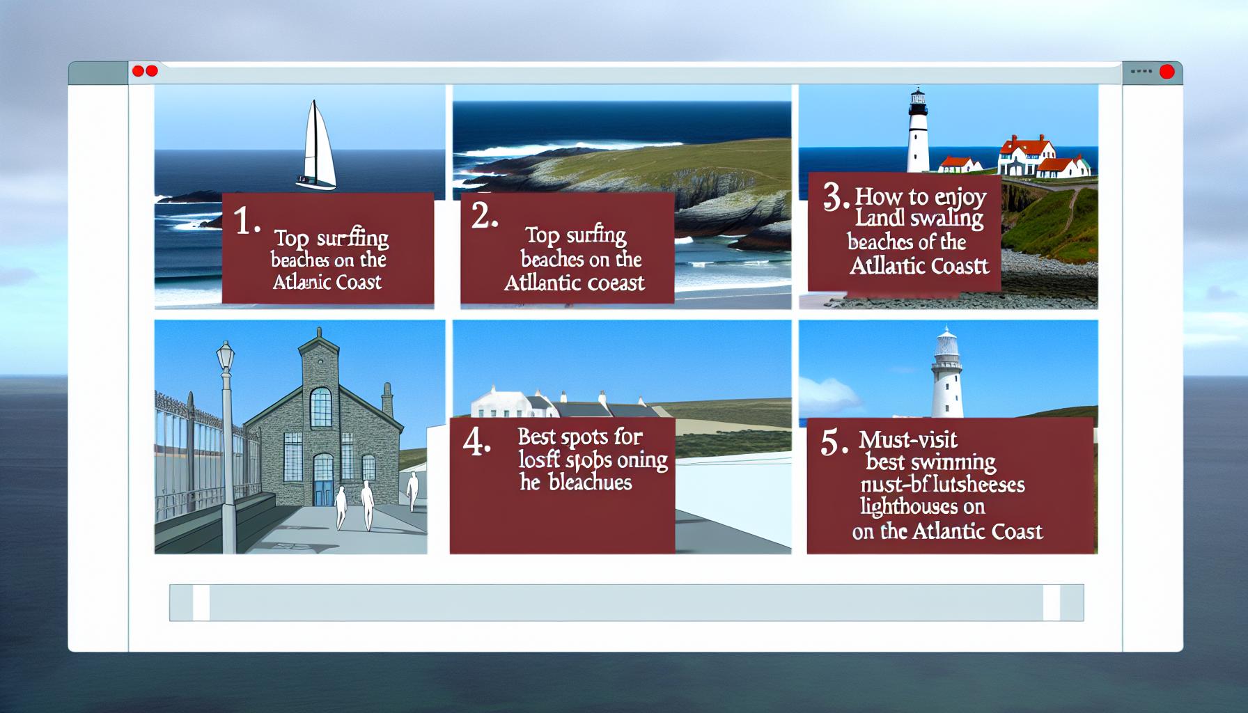 Lighthouse on the Atlantic coast