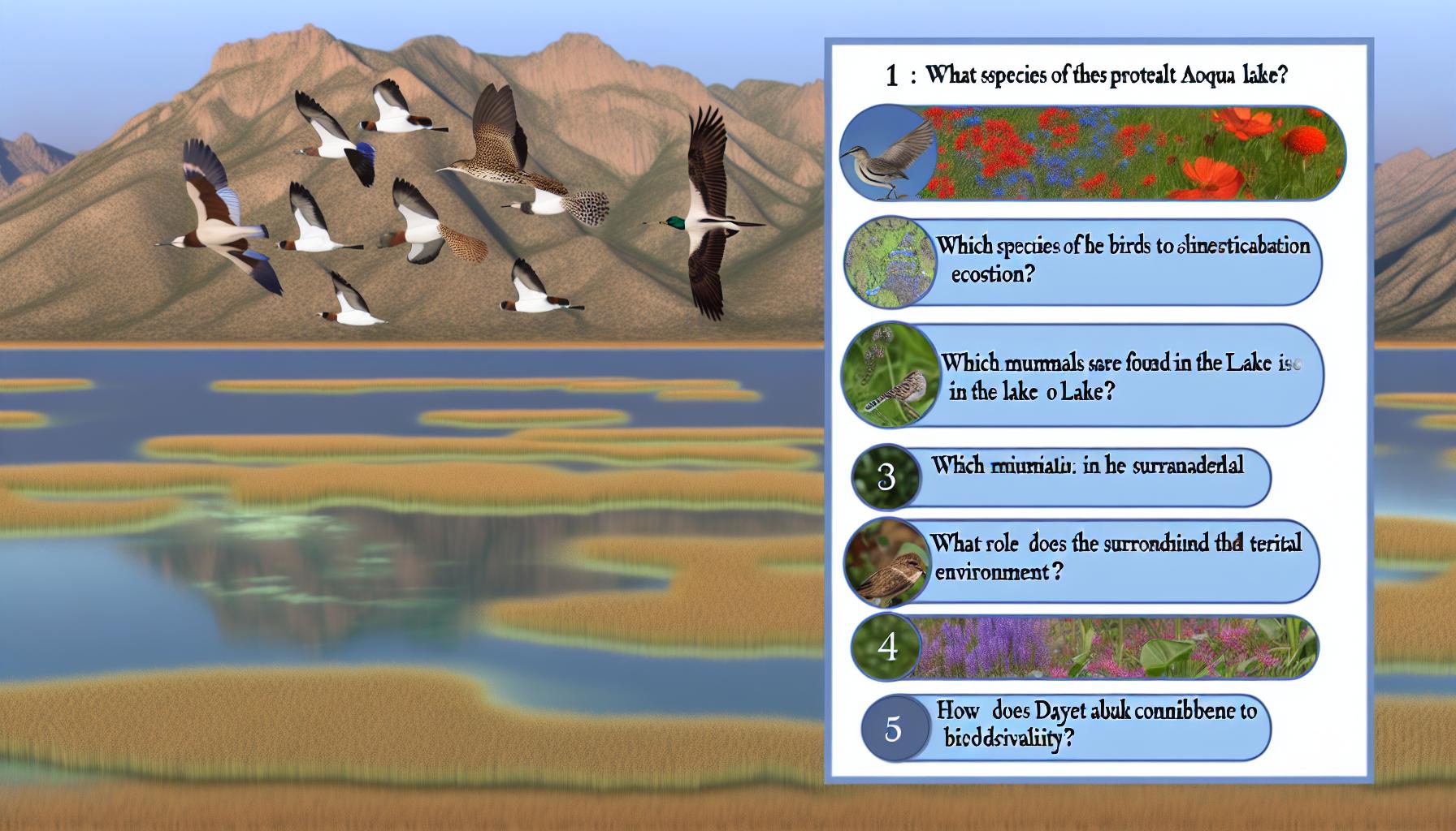 Floral composition of Lake Dayet Aoua