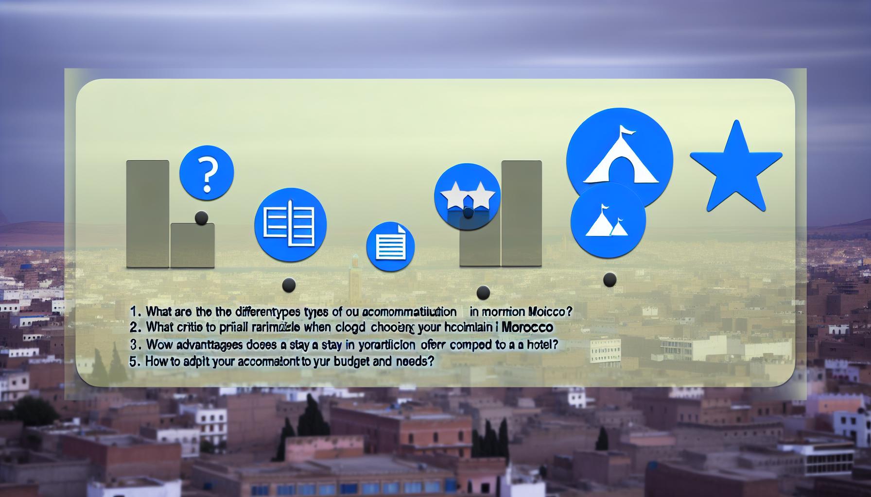 Accommodation in Morocco