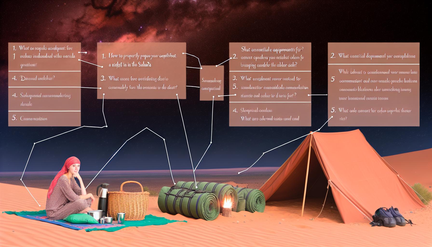 Saharan camp under the stars