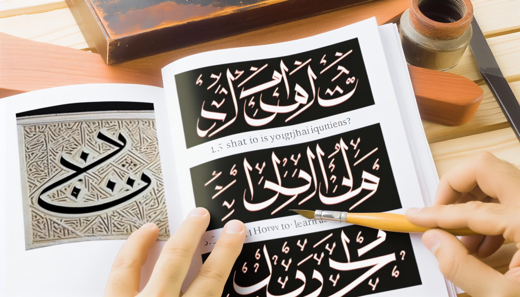 Moroccan kufic calligraphy