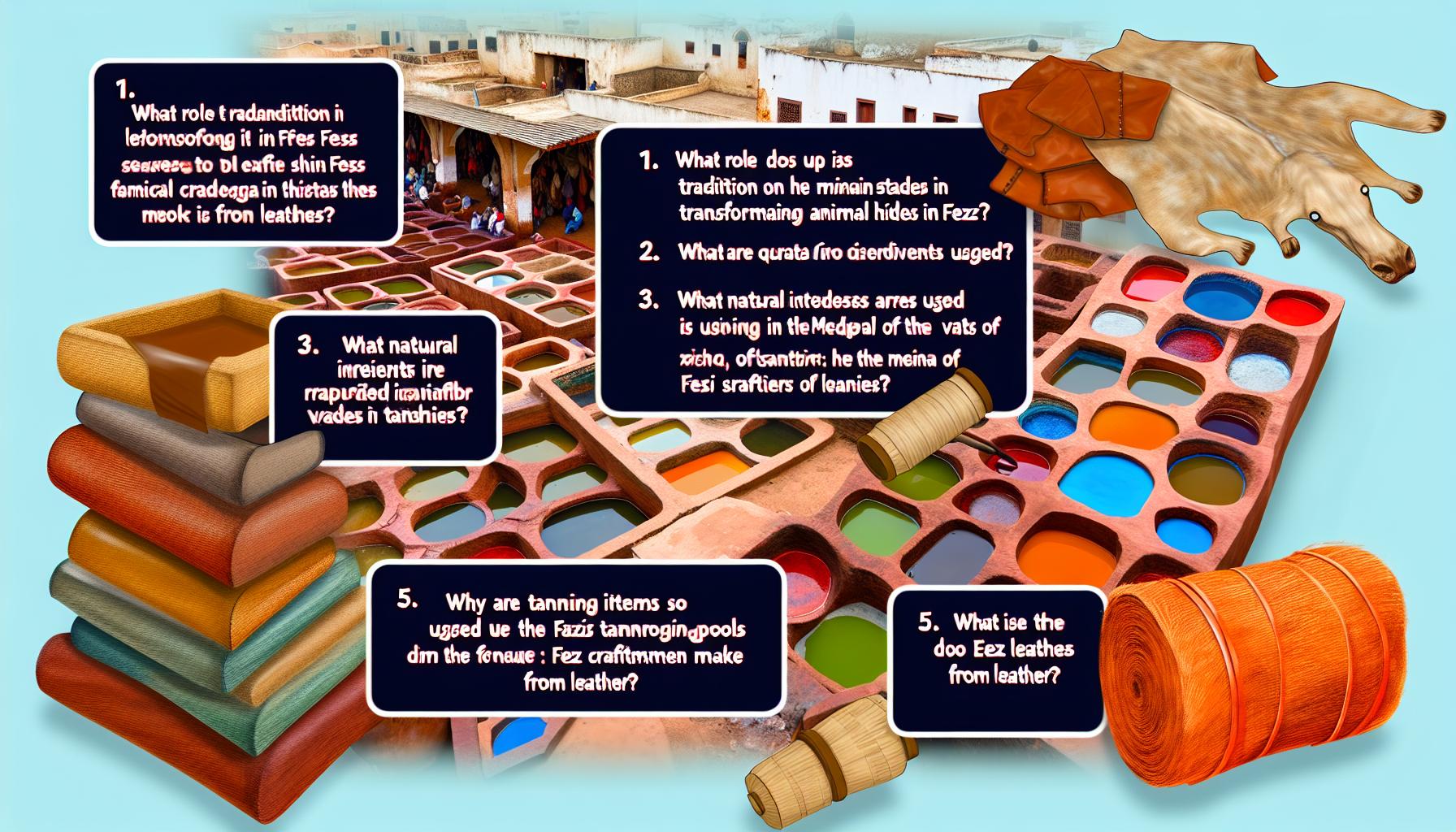 Processing of skins in Fez