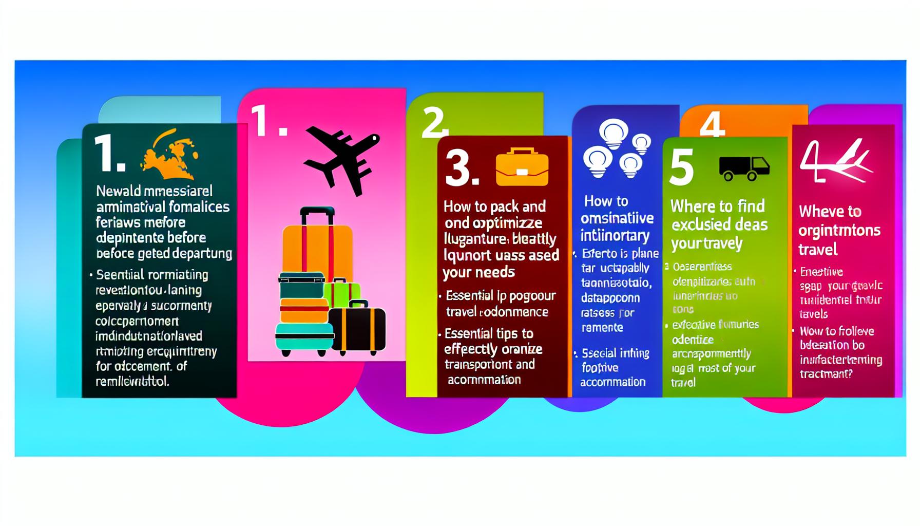 Preparation of light travel luggage