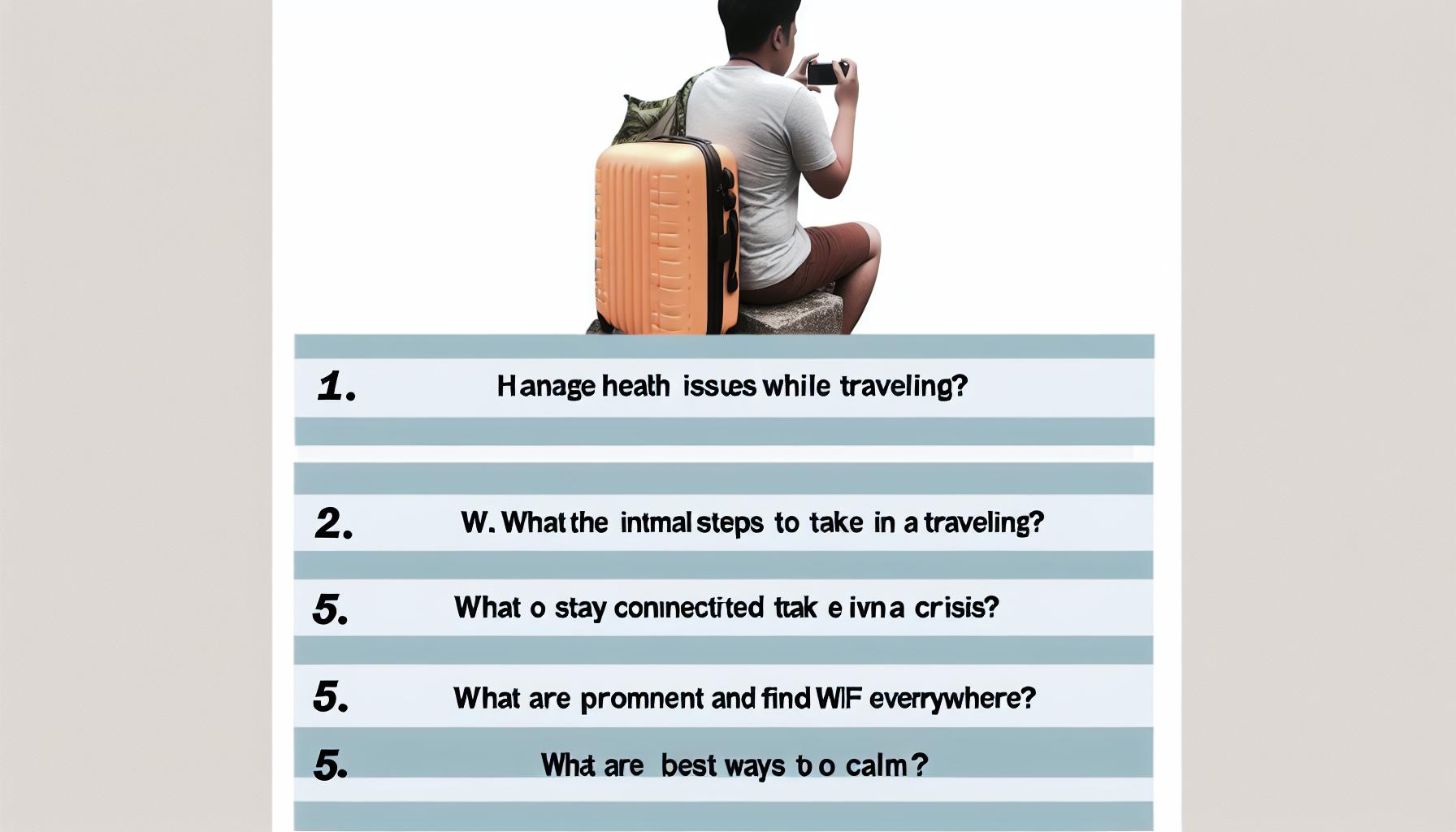 Prevention of tourista while travelling