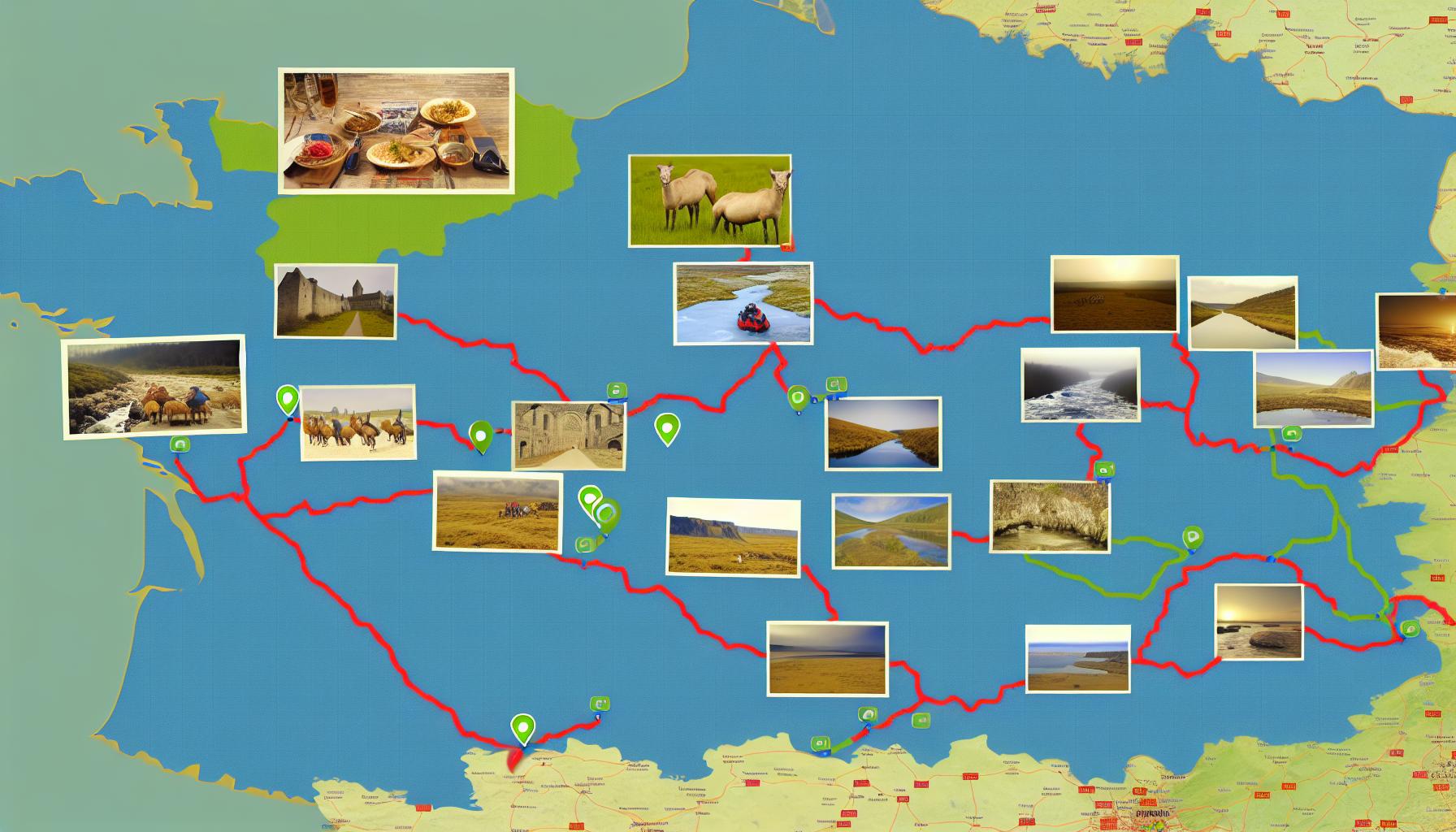 Off the beaten track routes in France