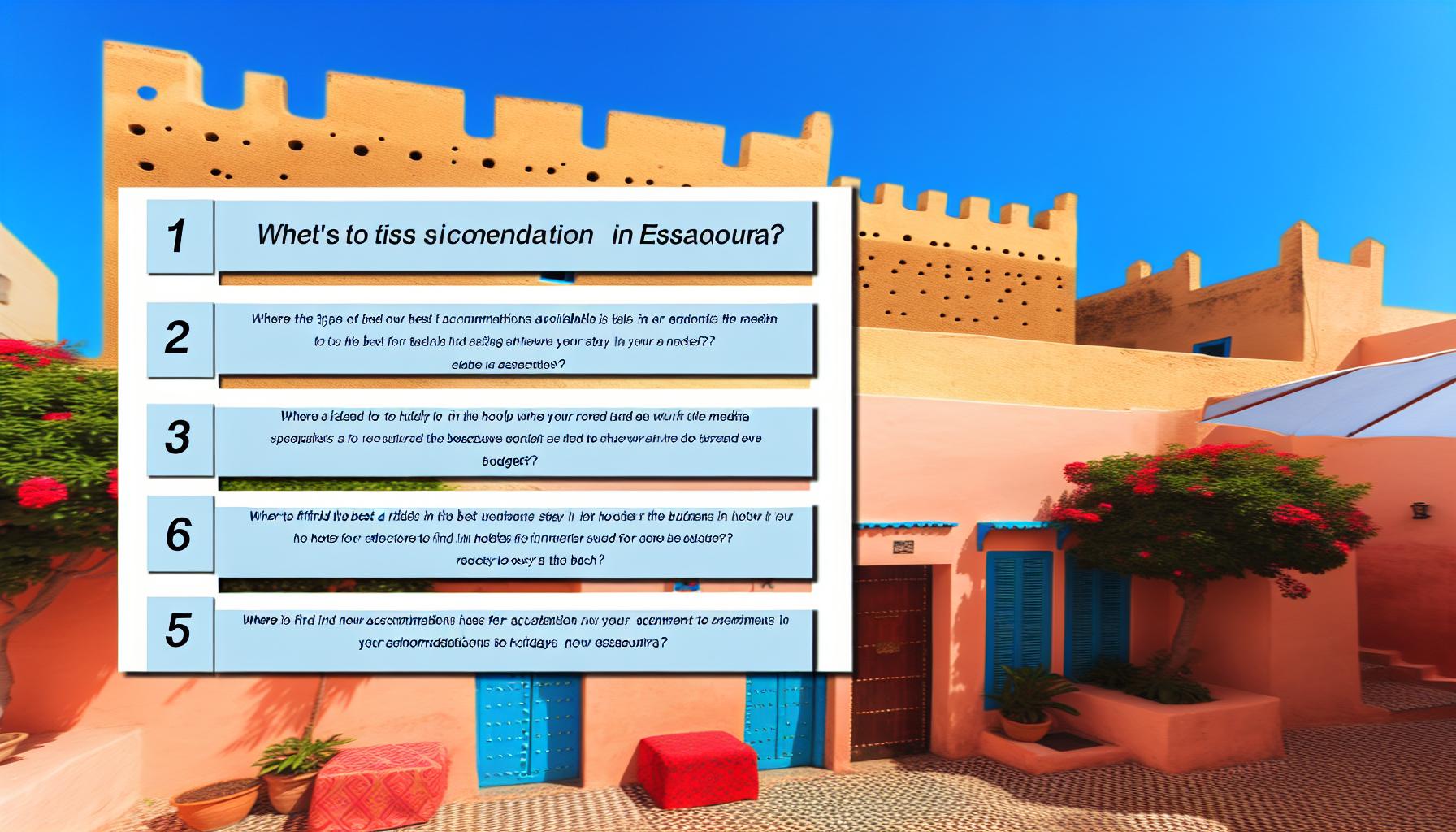 Accommodation in Essaouira