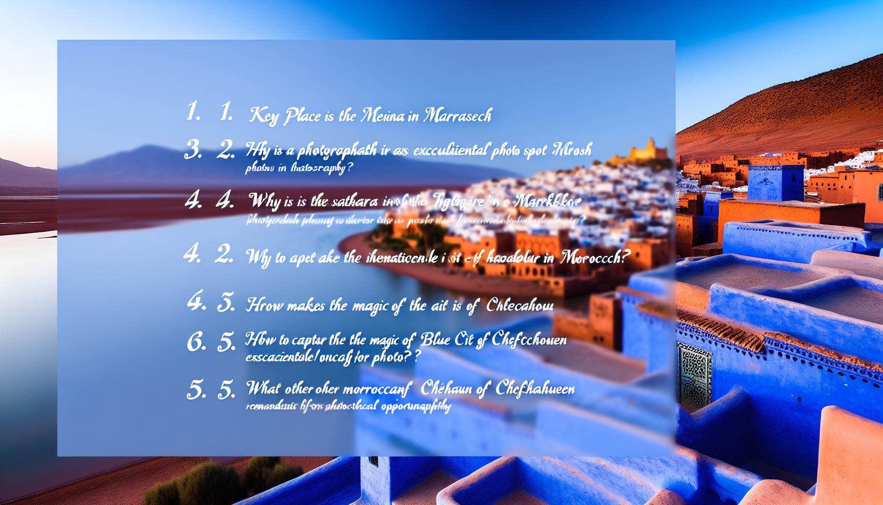 Chefchaouen in photo