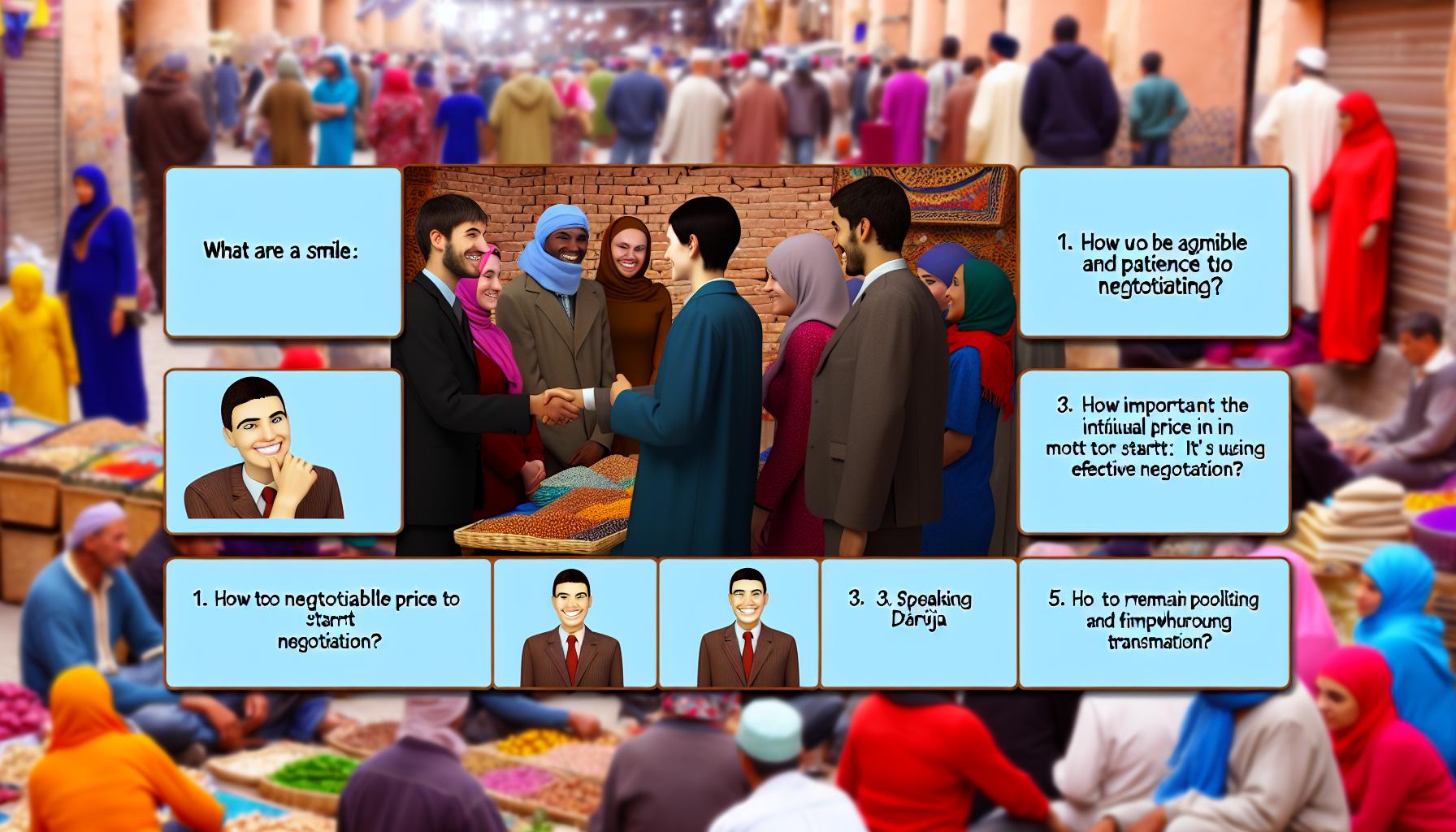 Morocco market negotiations