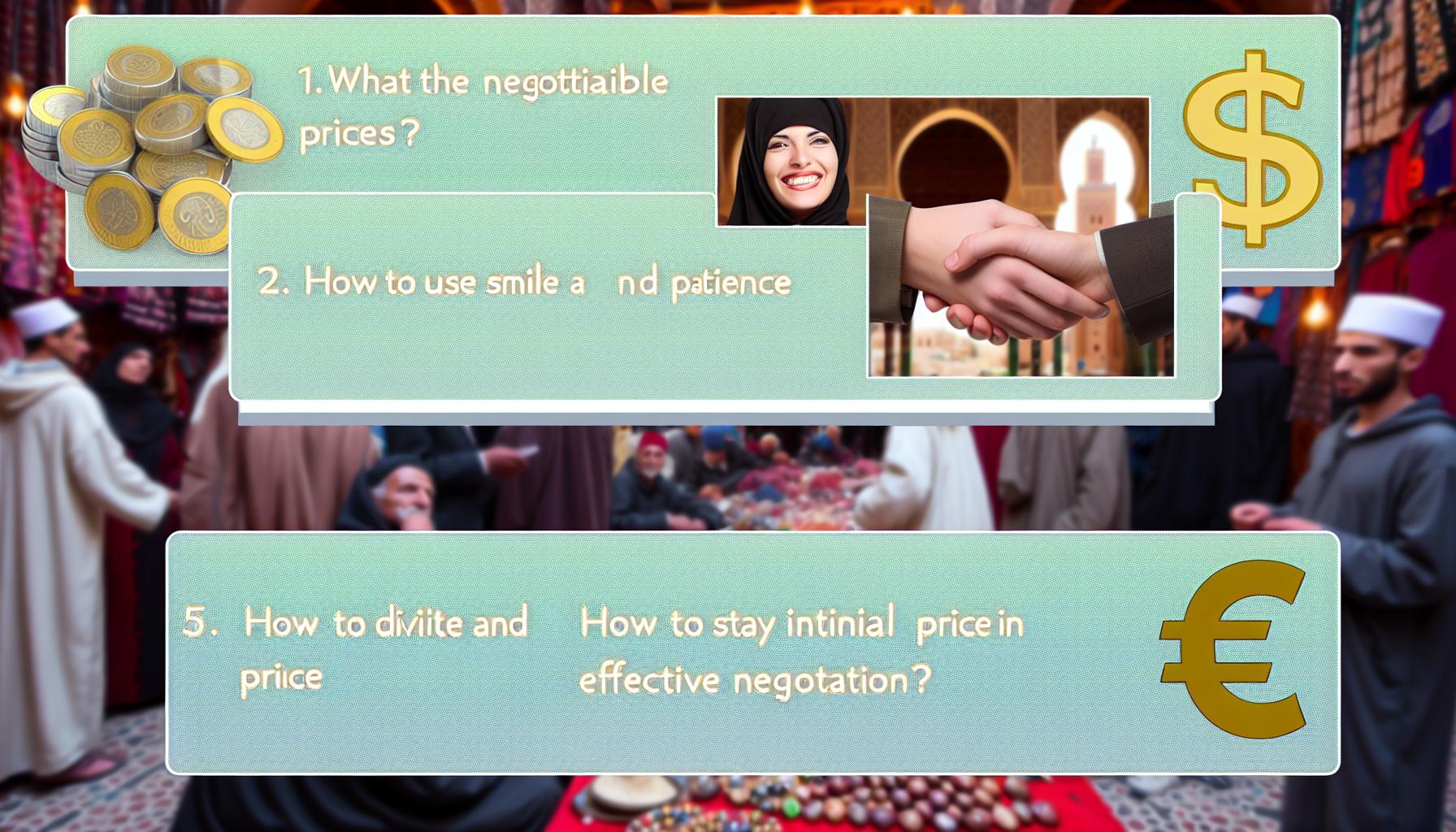 Negotiations at the Moroccan market