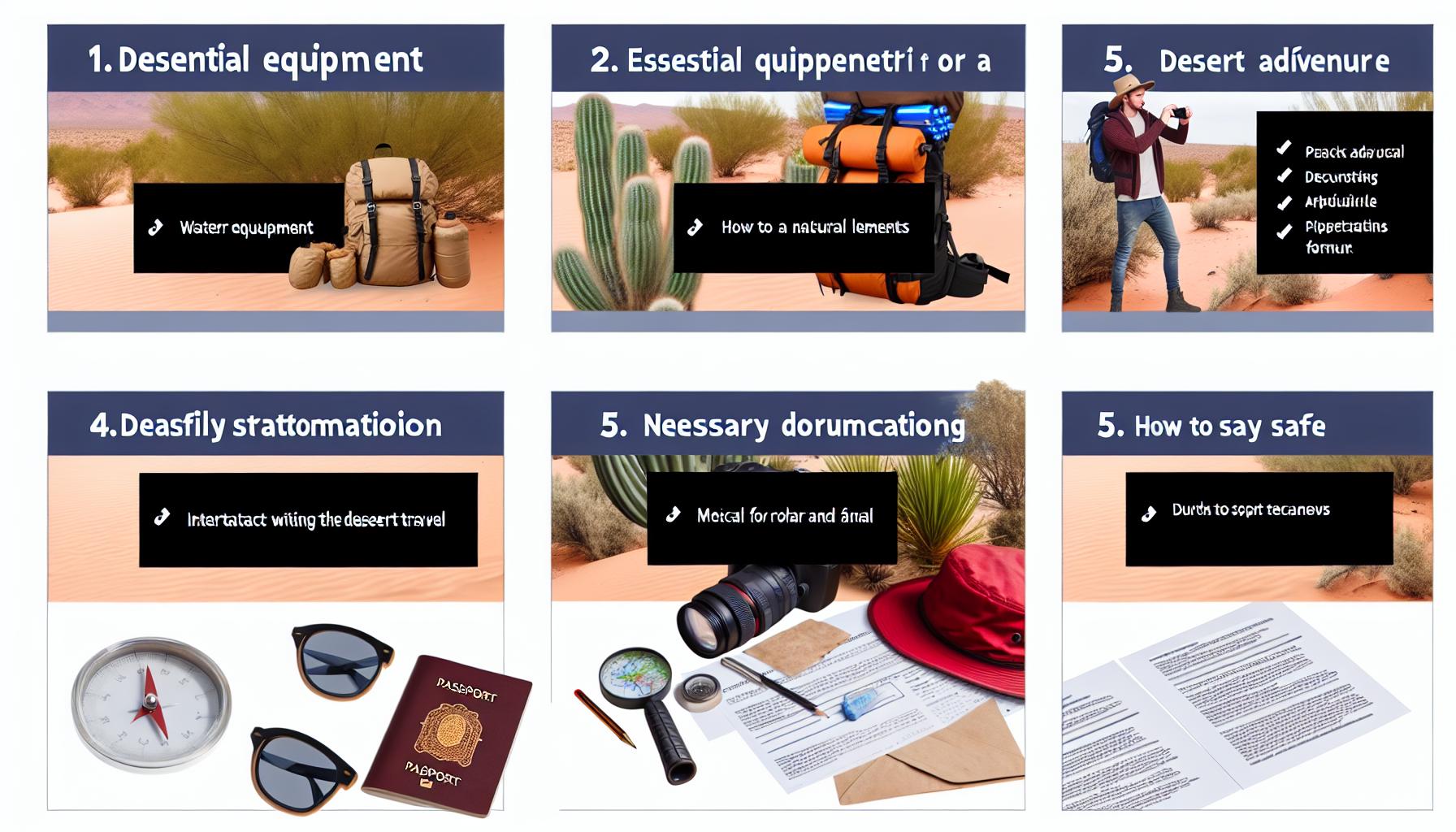 Secure desert adventure