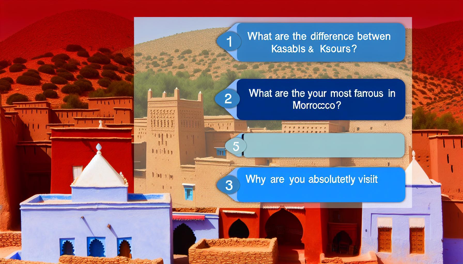 Most beautiful ksours in Morocco