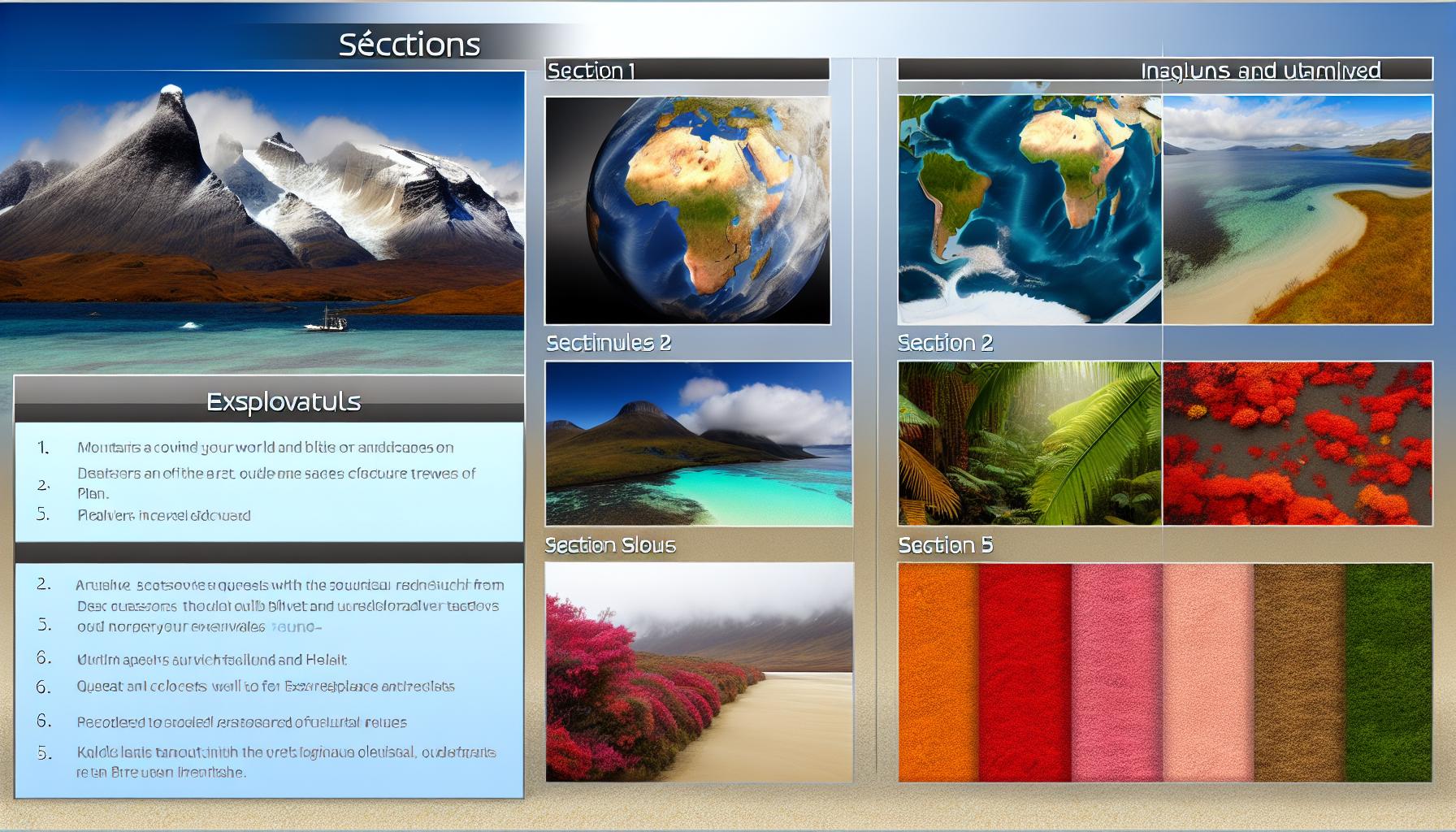 Natural landscapes to discover