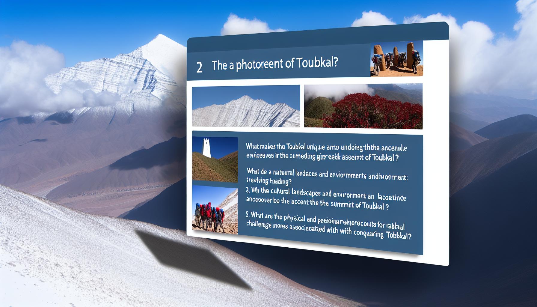 Landscape of Toubkal