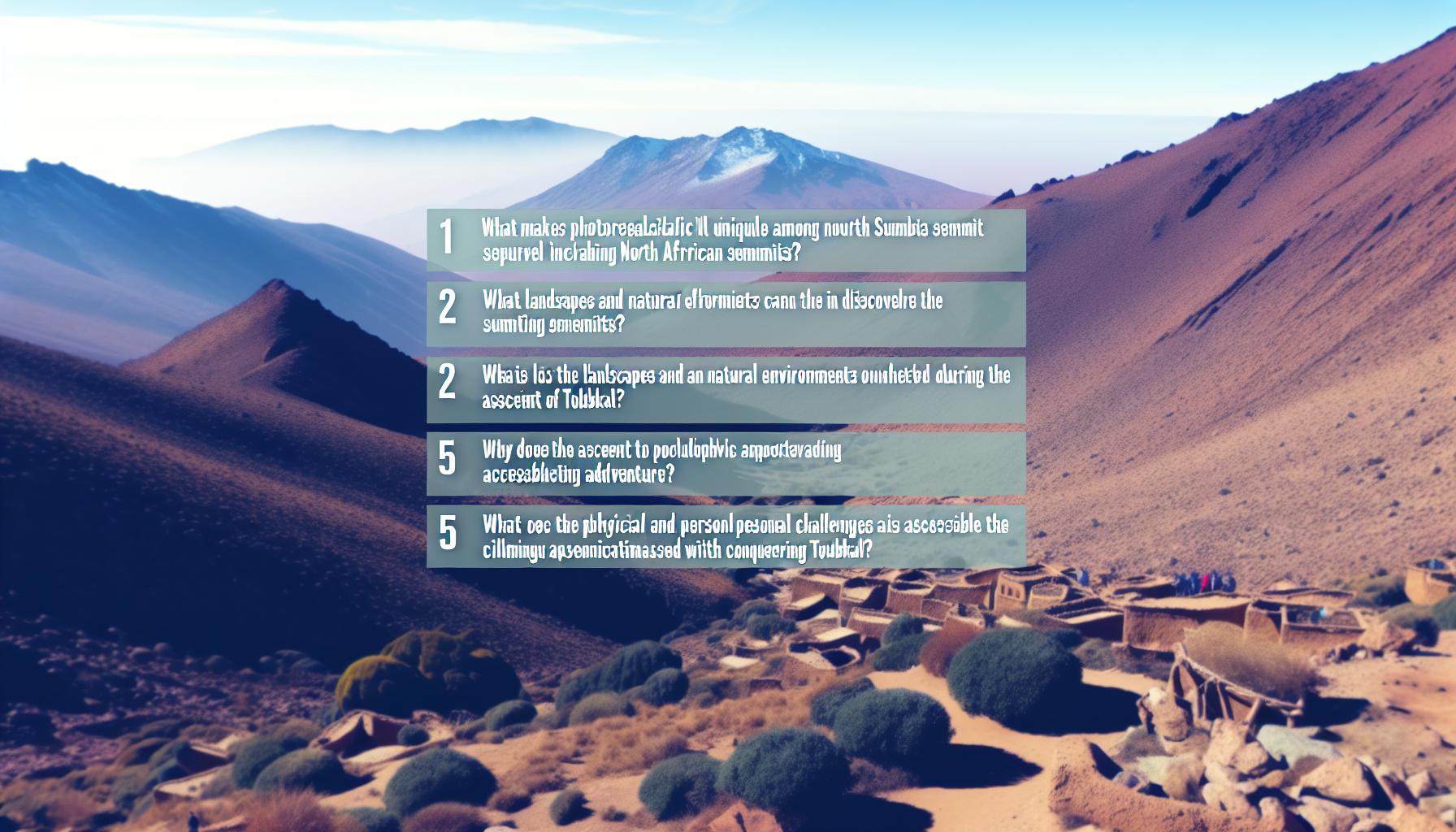 Ascension of Toubkal