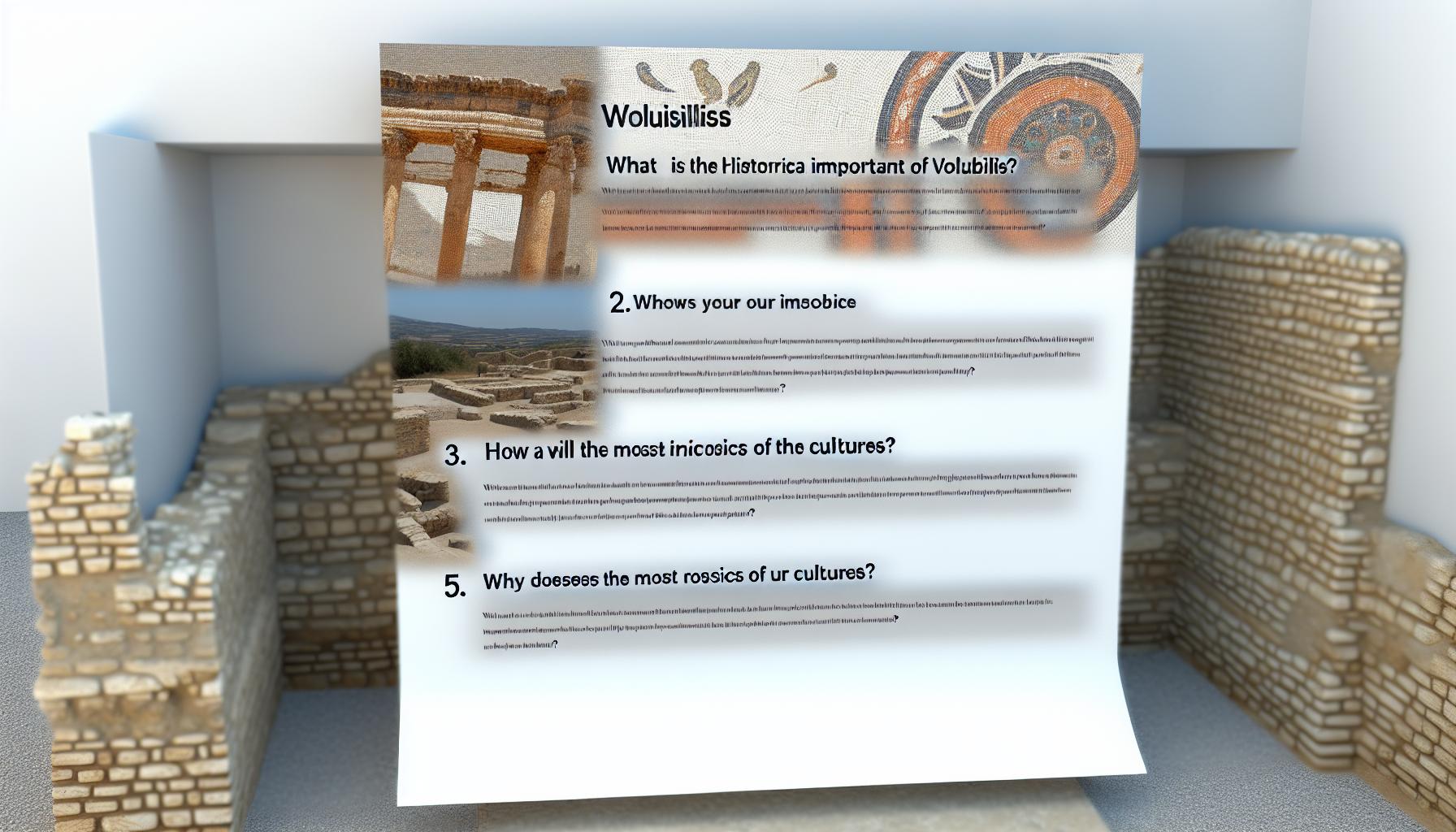 Vestiges de Volubilis