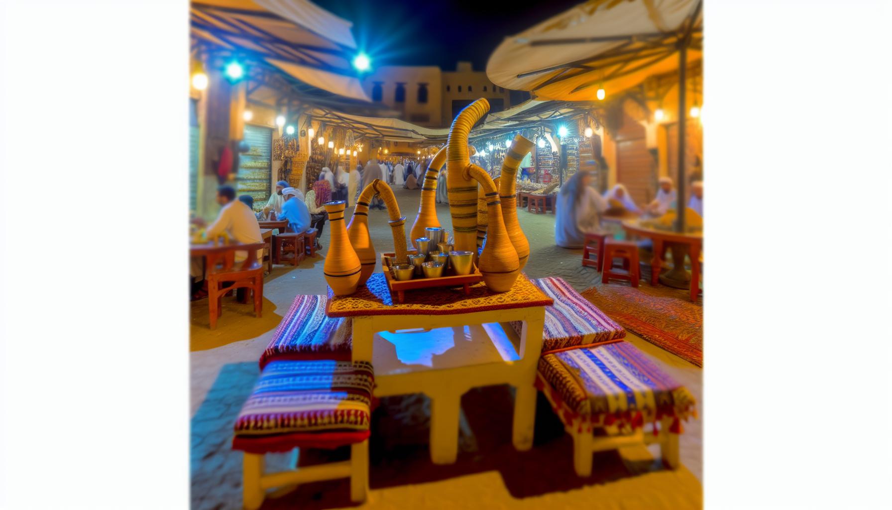 Night entertainment in the souks