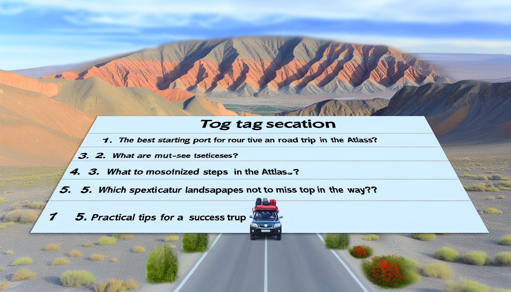 Road trip in the Atlas