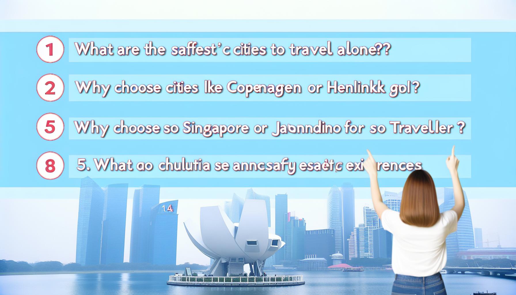 Safe cities to travel alone