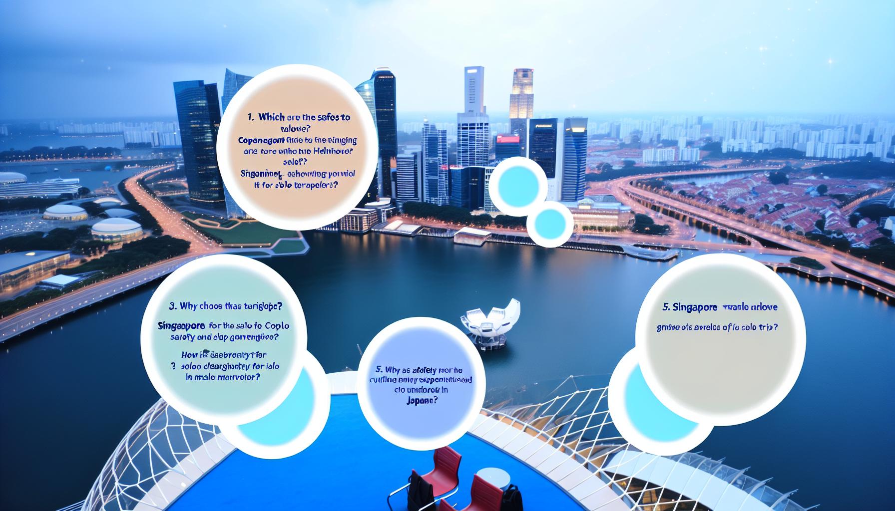 Single traveler in Singapore