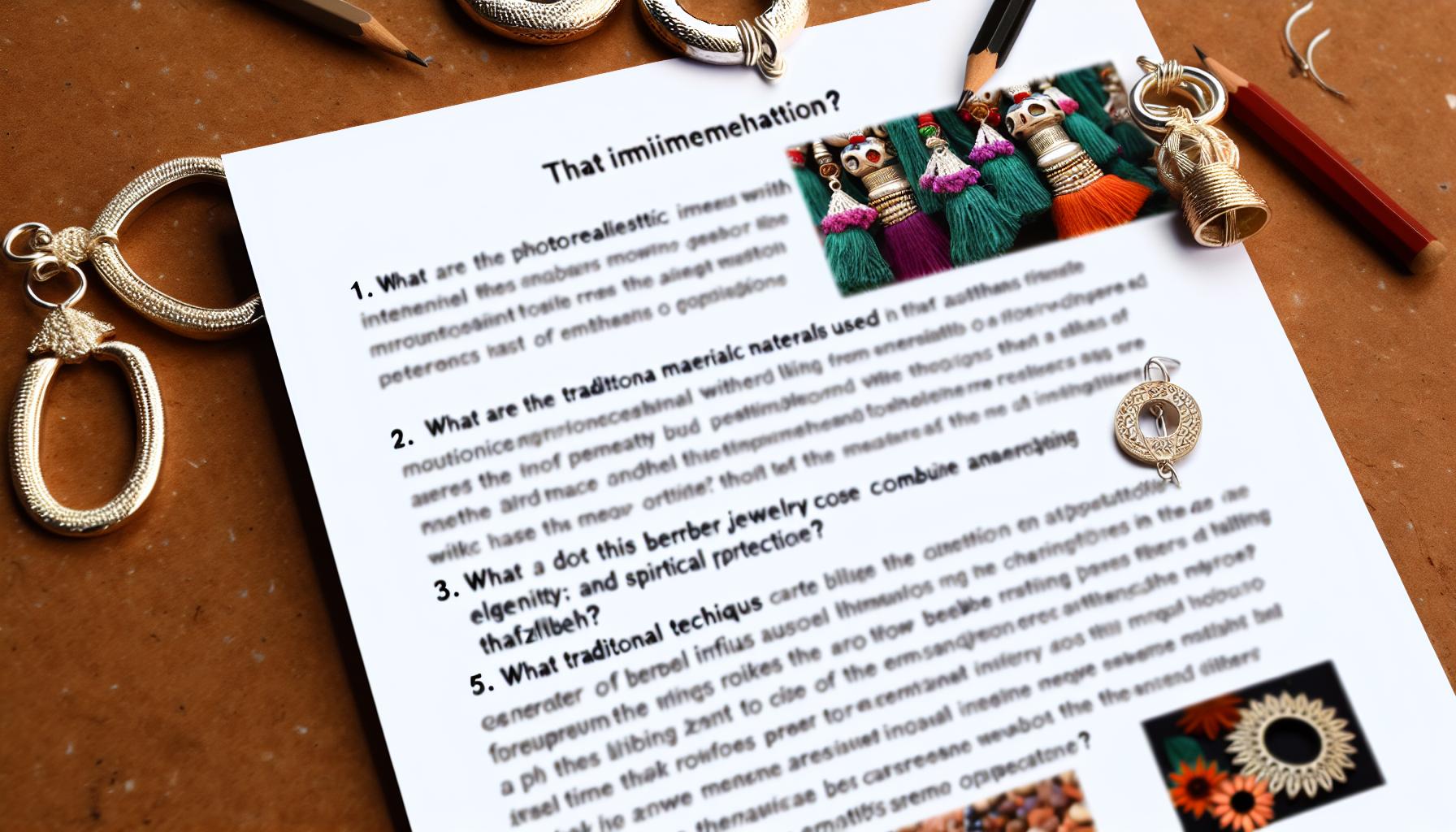 Handcrafted jewellery from southern Morocco