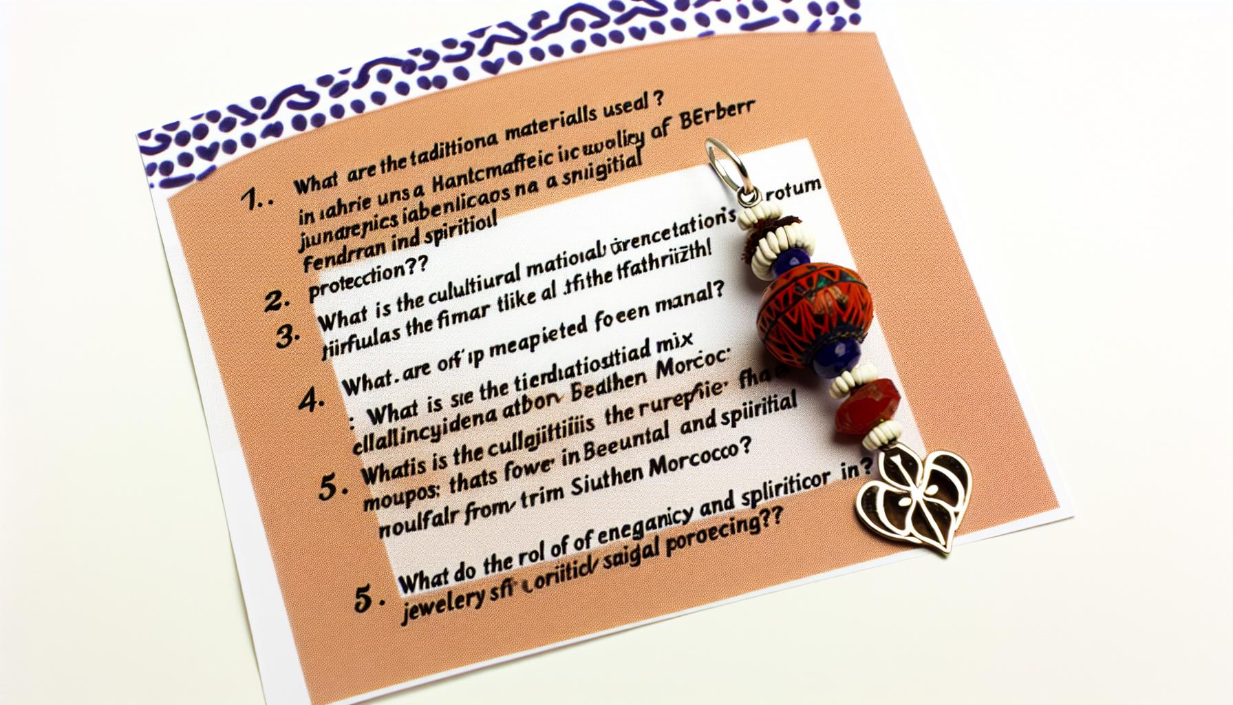 Handcrafted jewellery from southern Morocco