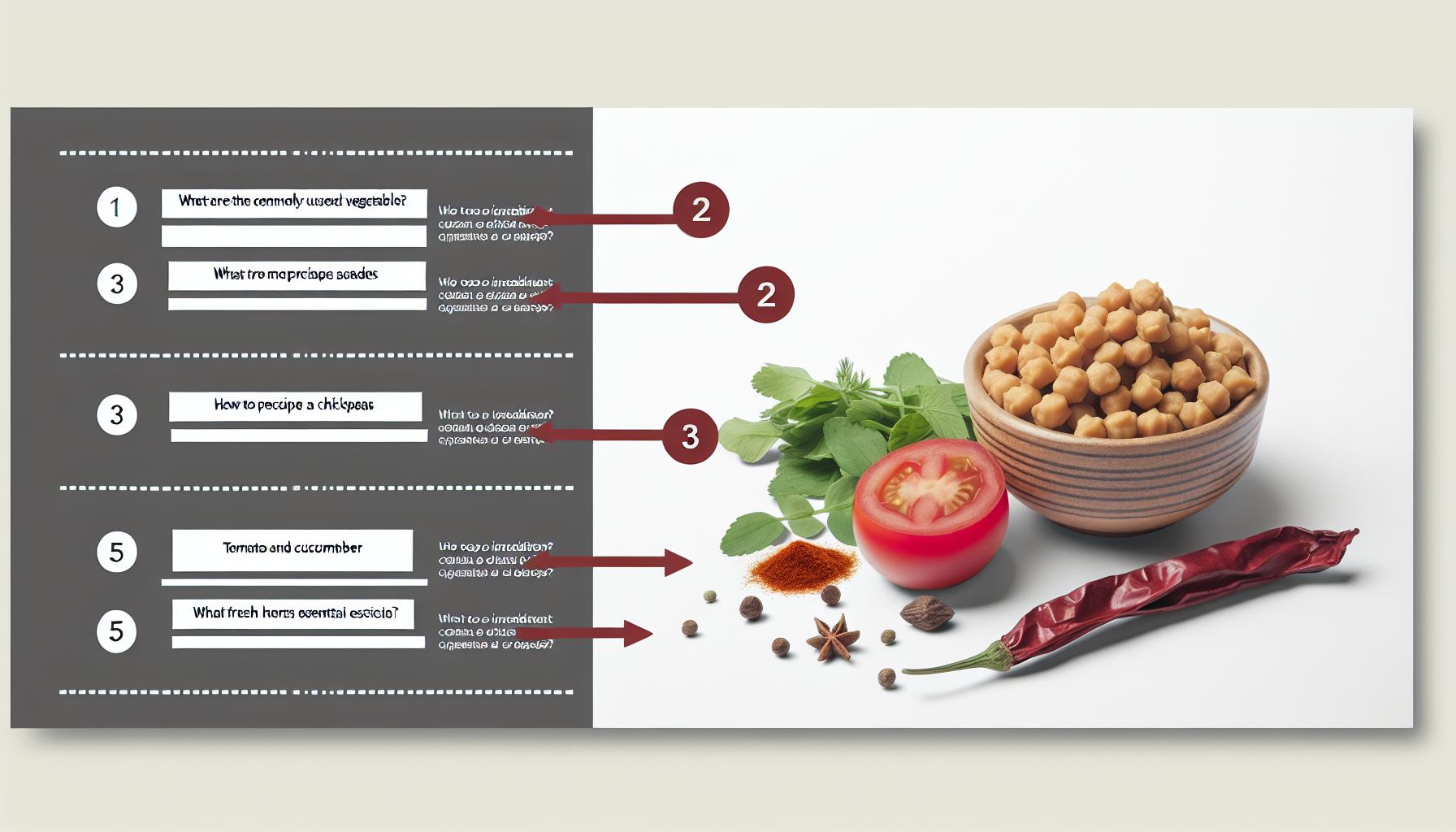 Moroccan salad with chickpeas