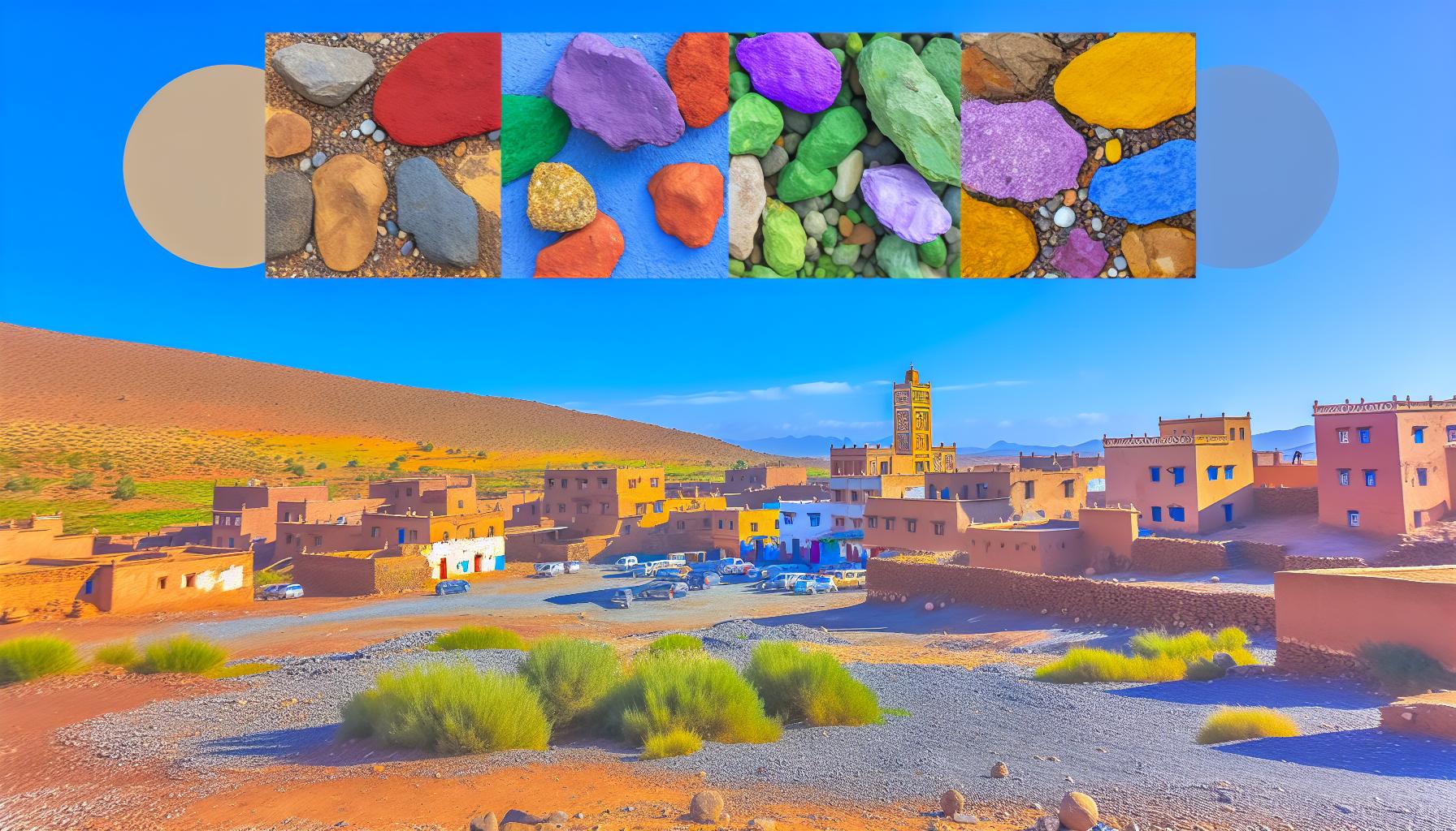 Unique landscape of Tafraout