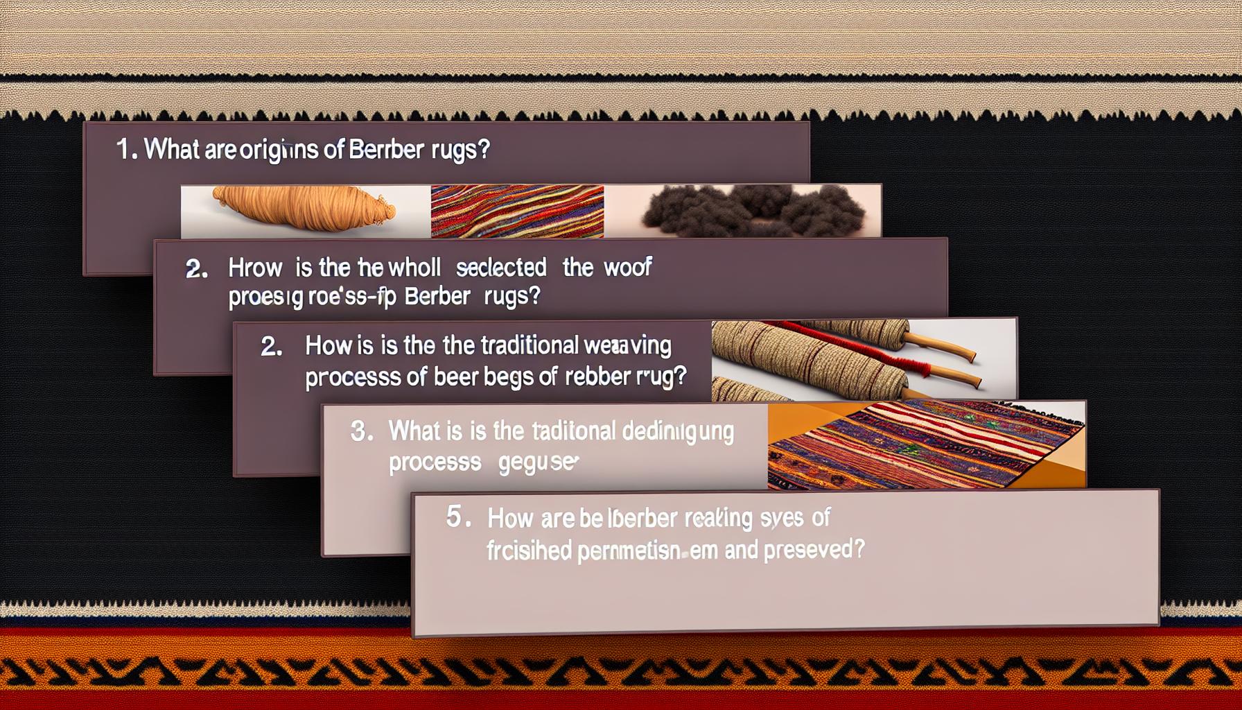 Wool for Berber carpets