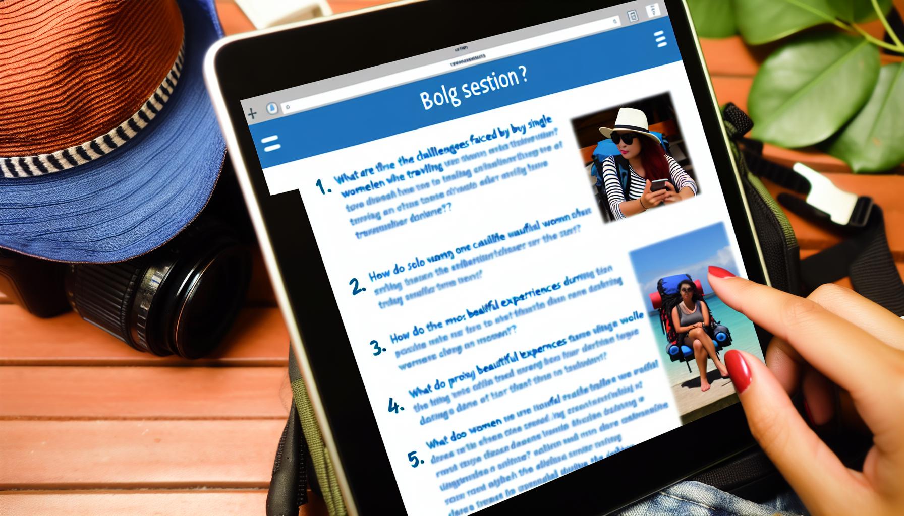 Women travelling alone