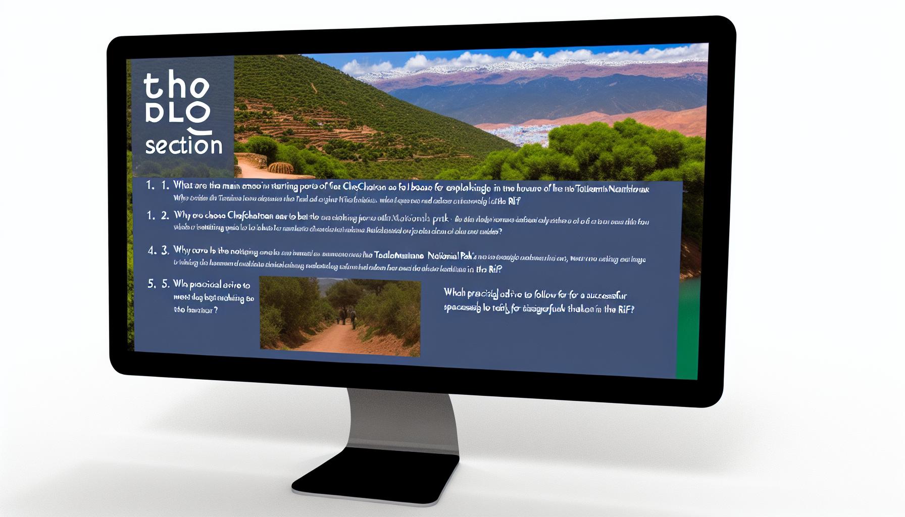 Trails of Talassemtane National Park