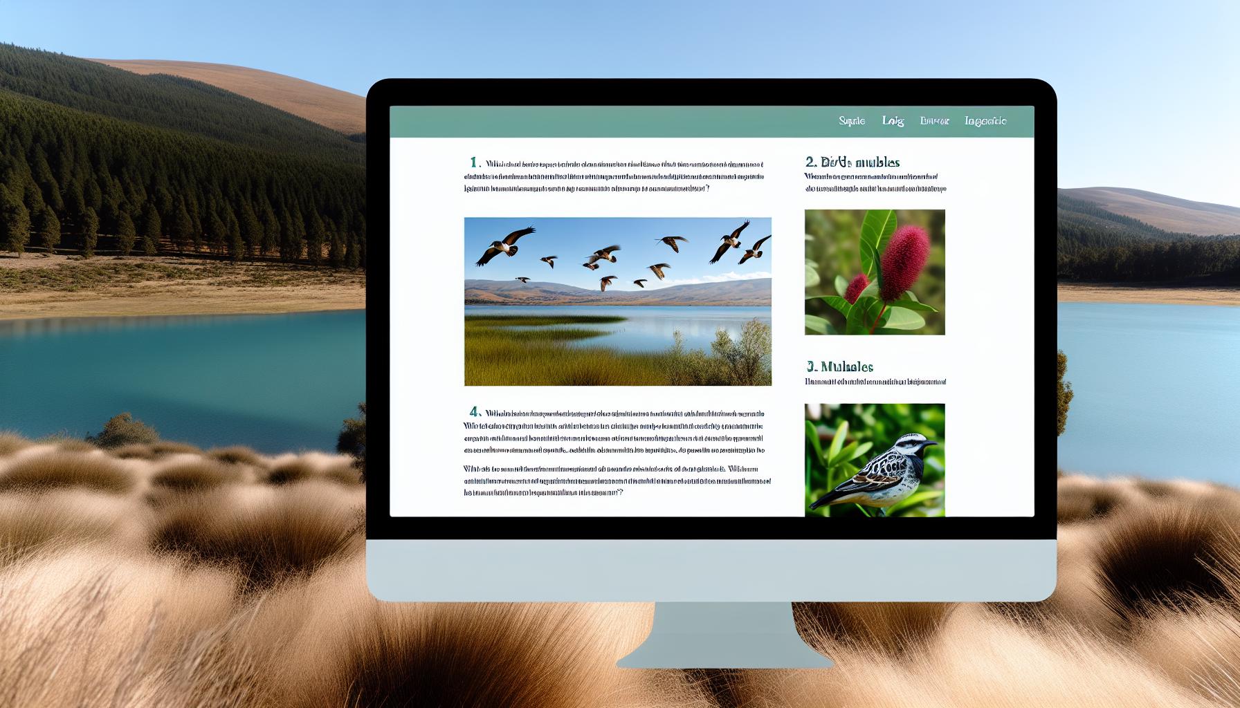 Biodiversité du lac Dayet Aoua