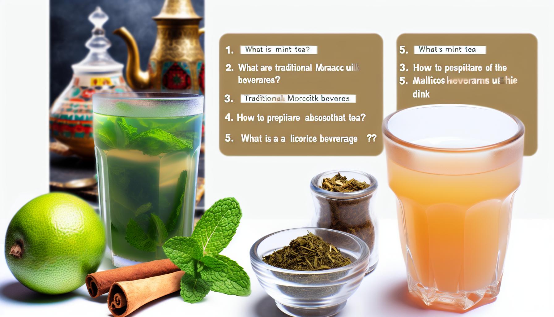 Boisson au réglisse marocaine