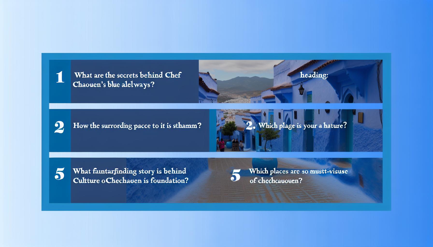 Ruelles bleues de Chefchaouen