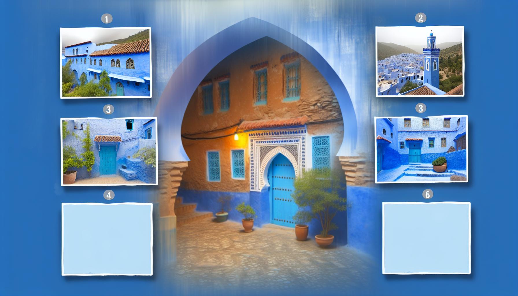 Chefchaouen vue panoramique