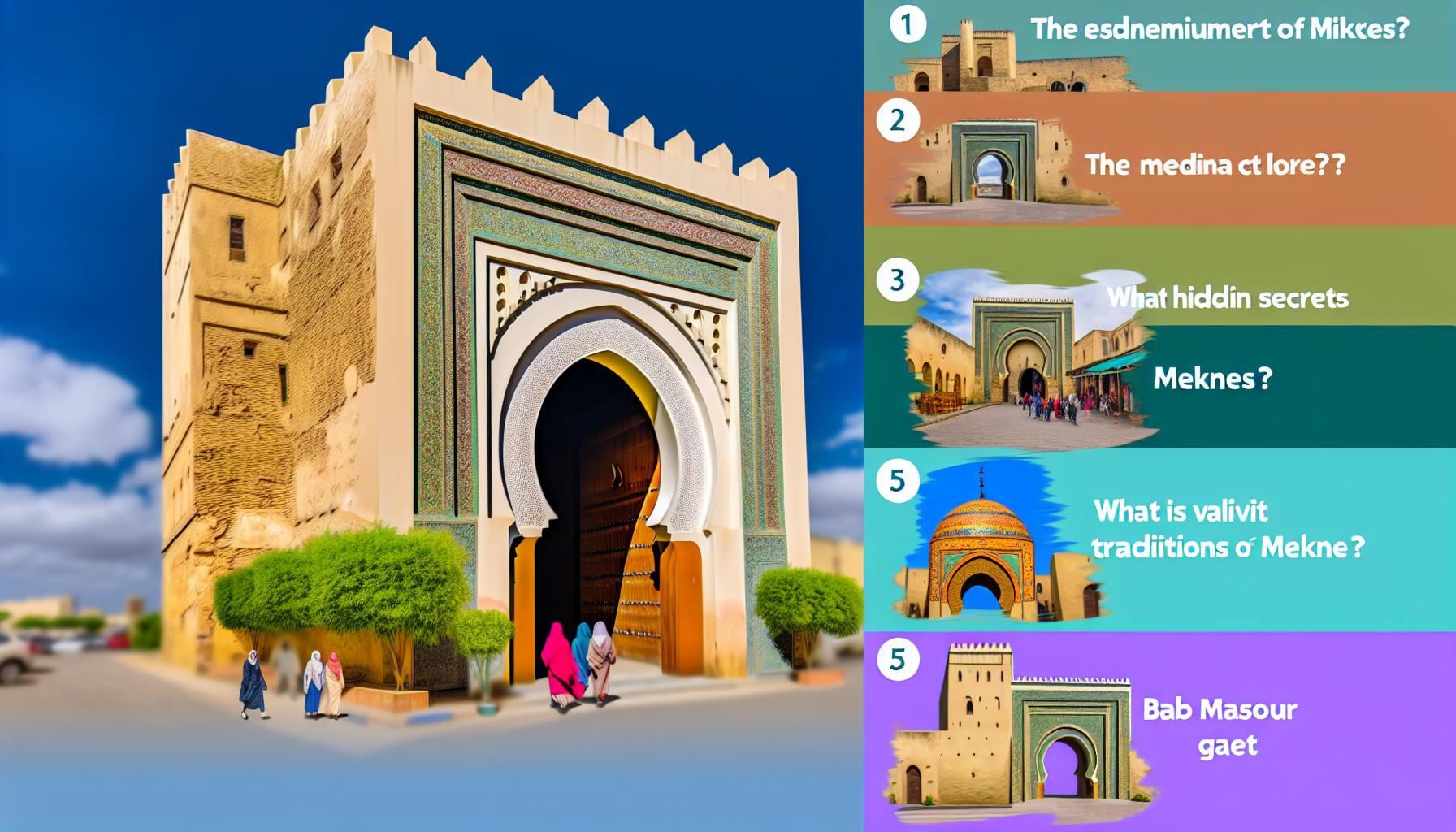 Bab Mansour à Meknès