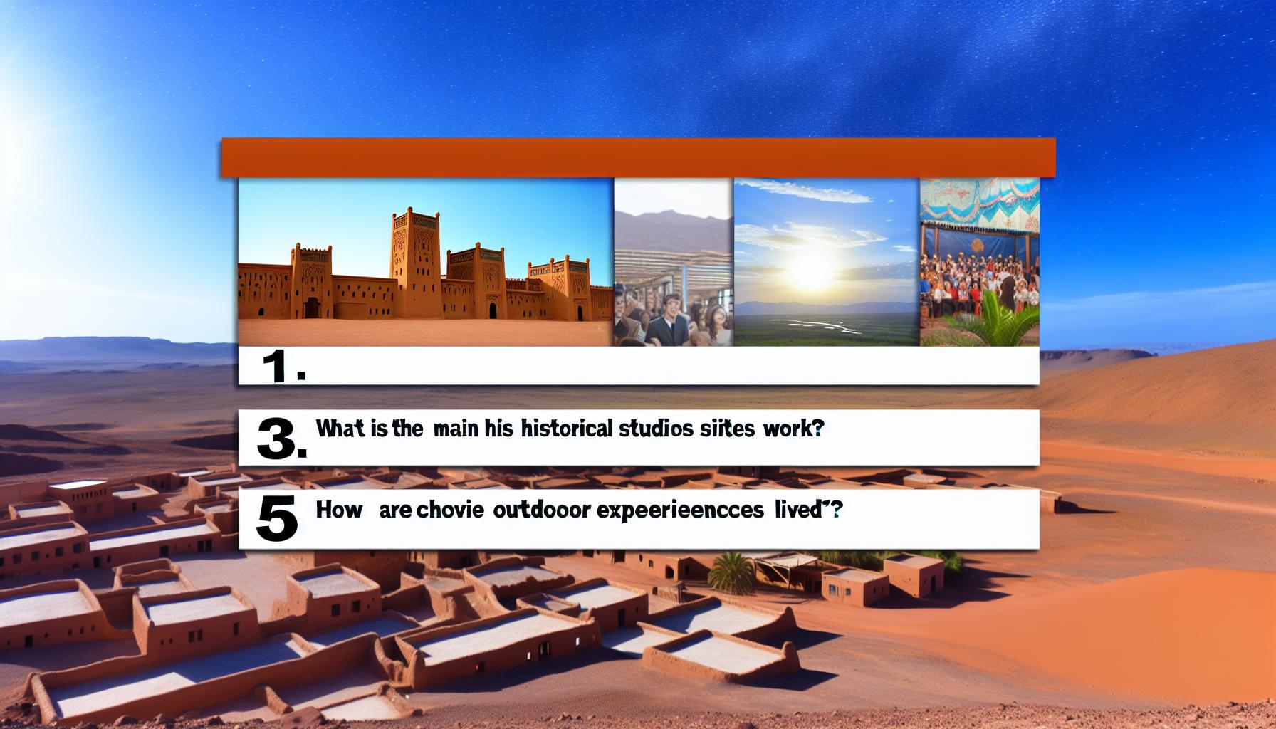Studios de cinéma à Ouarzazate
