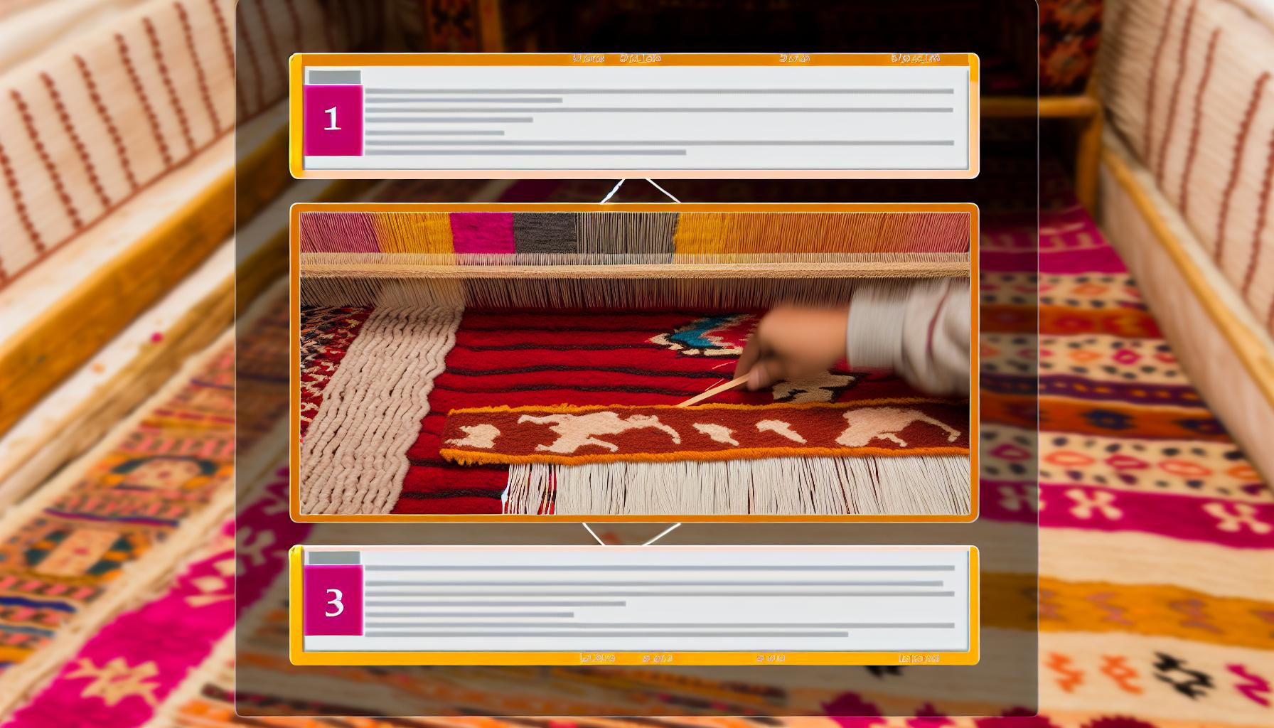 Finition tapis berbère