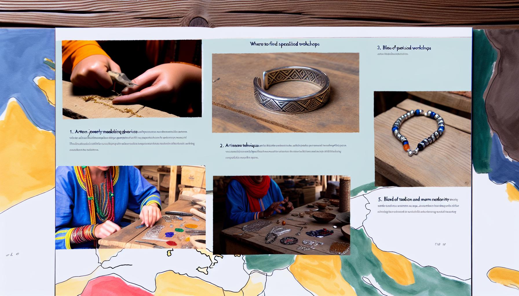 Atelier de fabrication de bijoux berbères