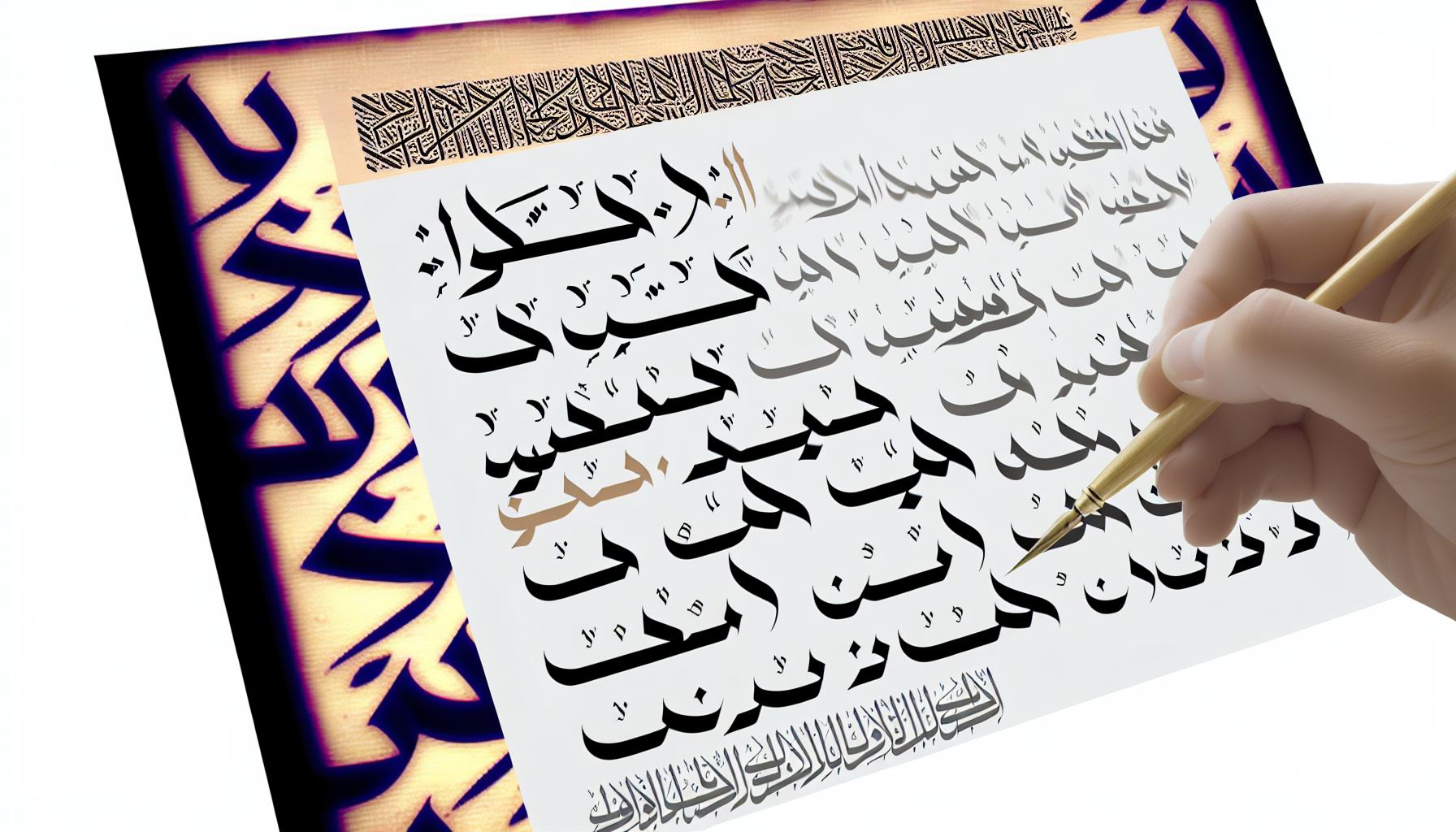 Calligraphie marocaine traditionnelle