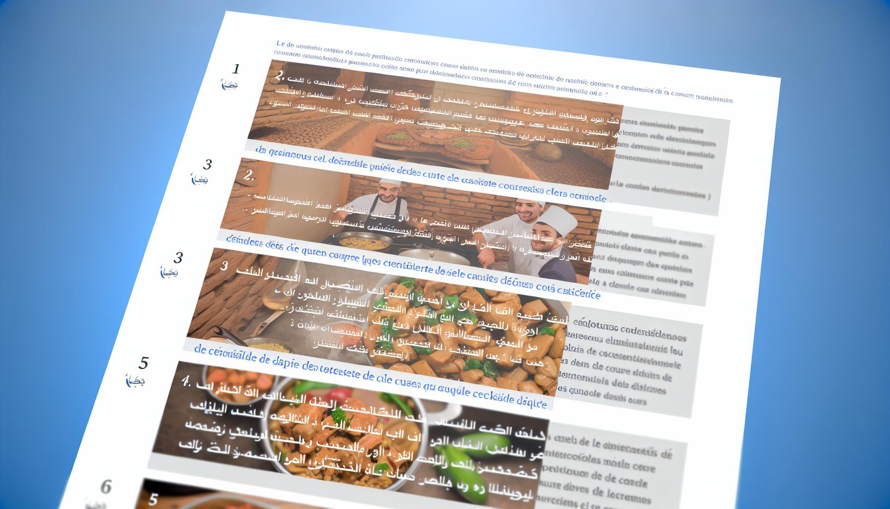 Atelier de cuisine marocaine