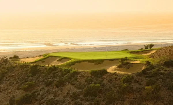 Golf entre palmiers et vagues