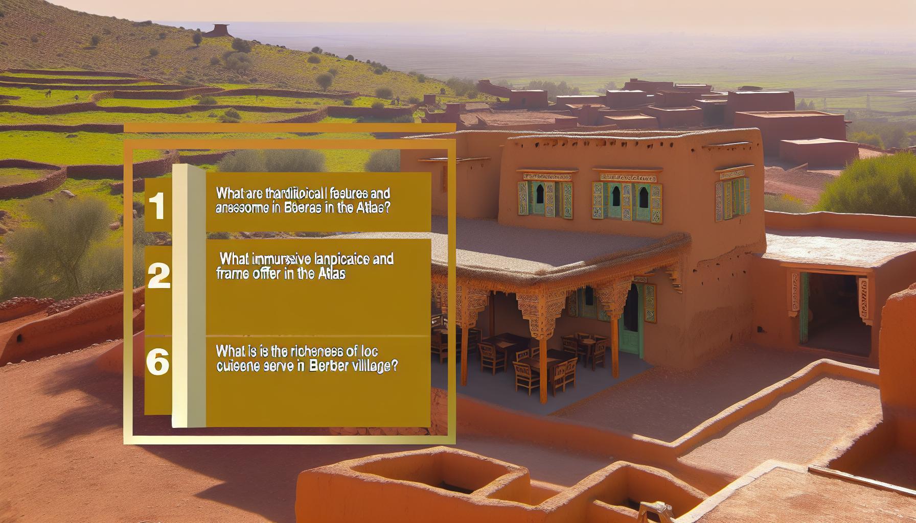 Maison d'hôtes berbère dans l'Atlas