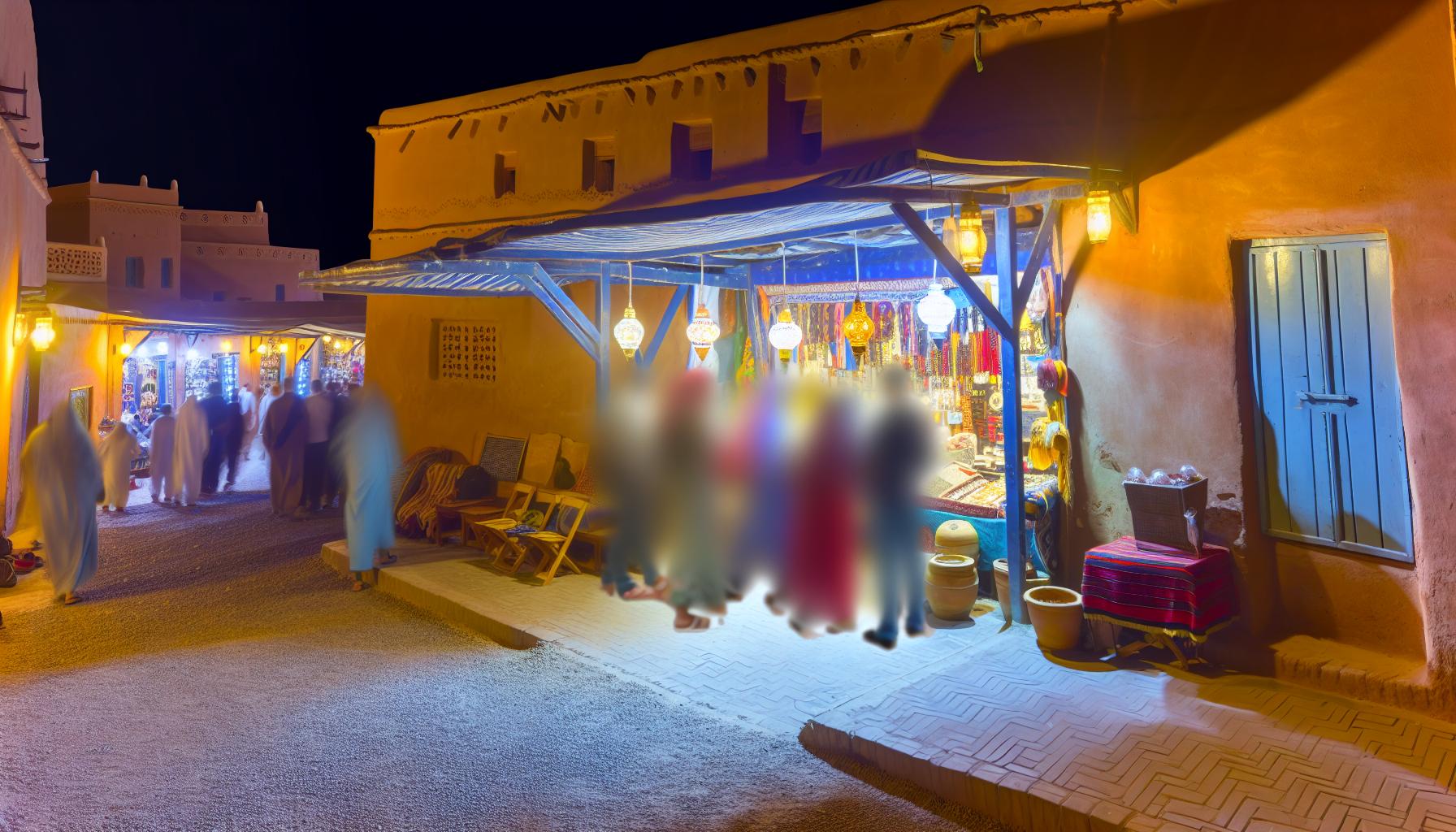 Visite nocturne des souks