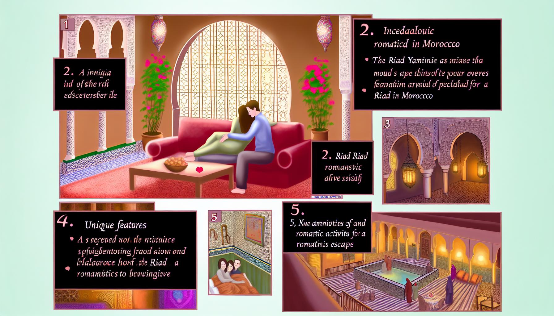 Riad romantique au Maroc